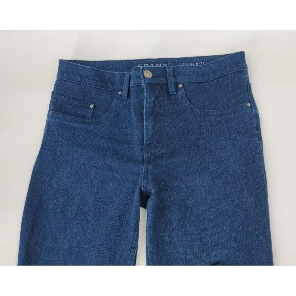 SPANX Blue The Slim X Super Skinny Jeans Jeggings Style FD0114 Size 29 (8) - Picture 3 of 12